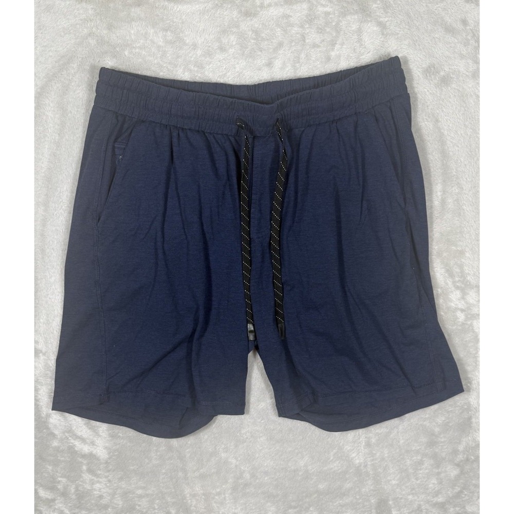 Bear Bottom Clothing Run Shorts Gym Short 7" Inseam Size Large Navy Blue Soft
